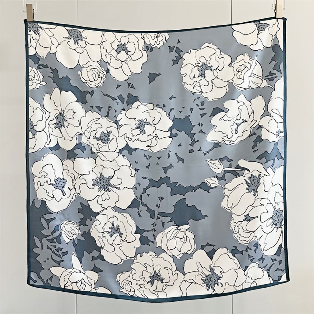 MaraSilk Pure Mulberry Silk Scarf - Square Crepe Satin MS438 34" x 34" MS43801