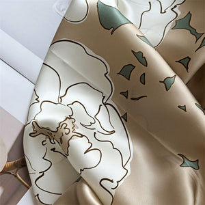 MaraSilk Pure Mulberry Silk Scarf - Square Crepe Satin MS438