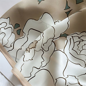 MaraSilk Pure Mulberry Silk Scarf - Square Crepe Satin MS438