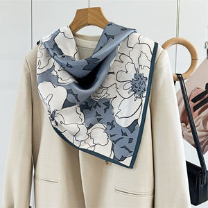 MaraSilk Pure Mulberry Silk Scarf - Square Crepe Satin MS438