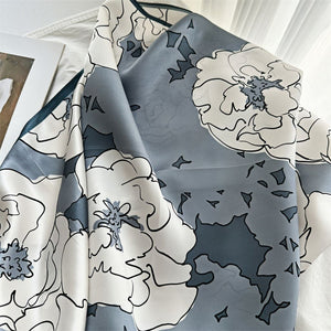 MaraSilk Pure Mulberry Silk Scarf - Square Crepe Satin MS438