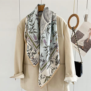 MaraSilk Pure Mulberry Silk Scarf - Square Crepe Satin MS439