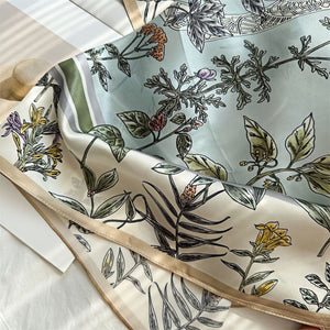 MaraSilk Pure Mulberry Silk Scarf - Square Crepe Satin MS439