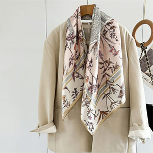 MaraSilk Pure Mulberry Silk Scarf - Square Crepe Satin MS439