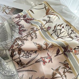 MaraSilk Pure Mulberry Silk Scarf - Square Crepe Satin MS439