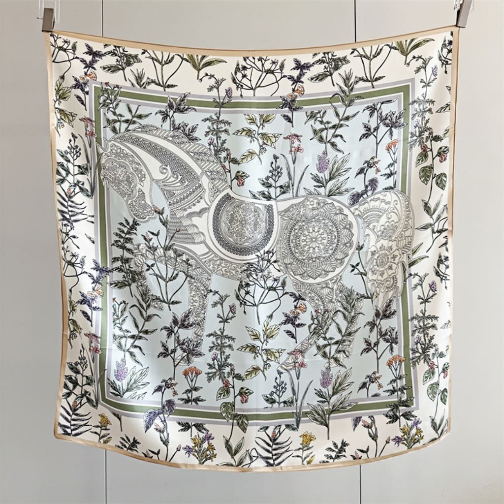 MaraSilk Pure Mulberry Silk Scarf - Square Crepe Satin MS439 34" x 34" MS43902