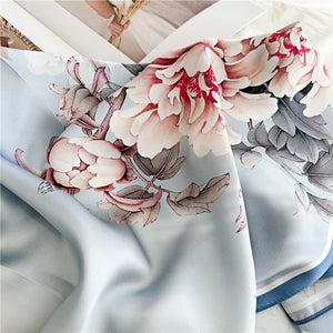 MaraSilk Pure Mulberry Silk Scarf - Square Crepe Satin MS440