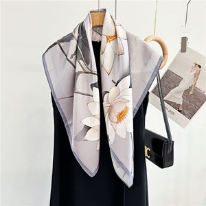 MaraSilk Pure Mulberry Silk Scarf - Square Crepe Satin MS441