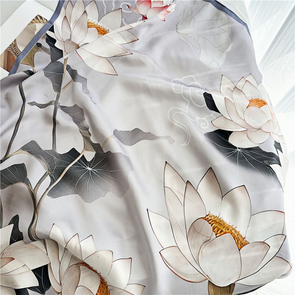 MaraSilk Pure Mulberry Silk Scarf - Square Crepe Satin MS441