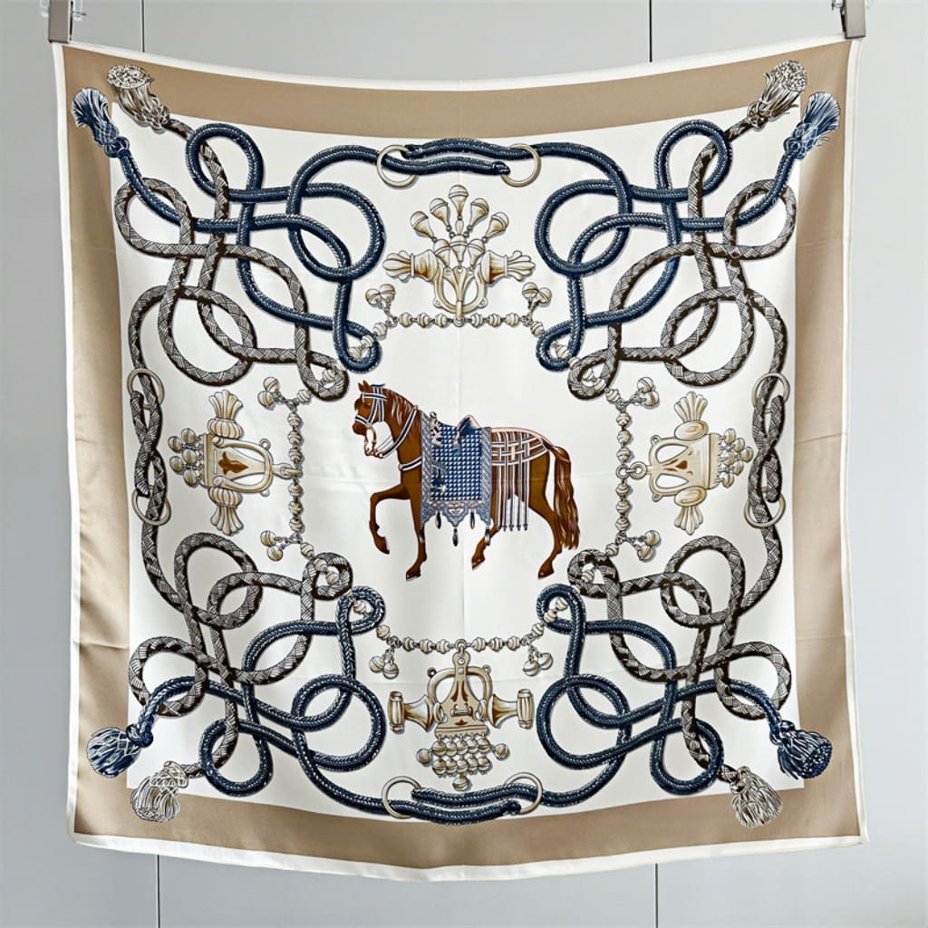 MaraSilk Pure Mulberry Silk Scarf - Square Crepe Satin MS442 34" x 34" MS44201