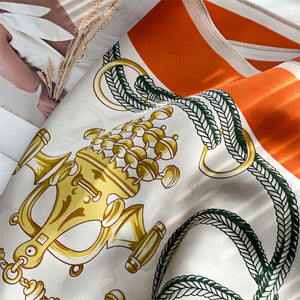 MaraSilk Pure Mulberry Silk Scarf - Square Crepe Satin MS442