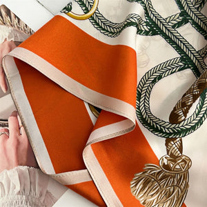 MaraSilk Pure Mulberry Silk Scarf - Square Crepe Satin MS442