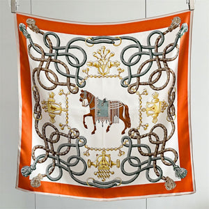 MaraSilk Pure Mulberry Silk Scarf - Square Crepe Satin MS442 34" x 34" MS44202