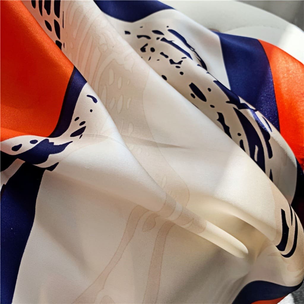 MaraSilk Pure Mulberry Silk Scarf - Square Crepe Satin MS444