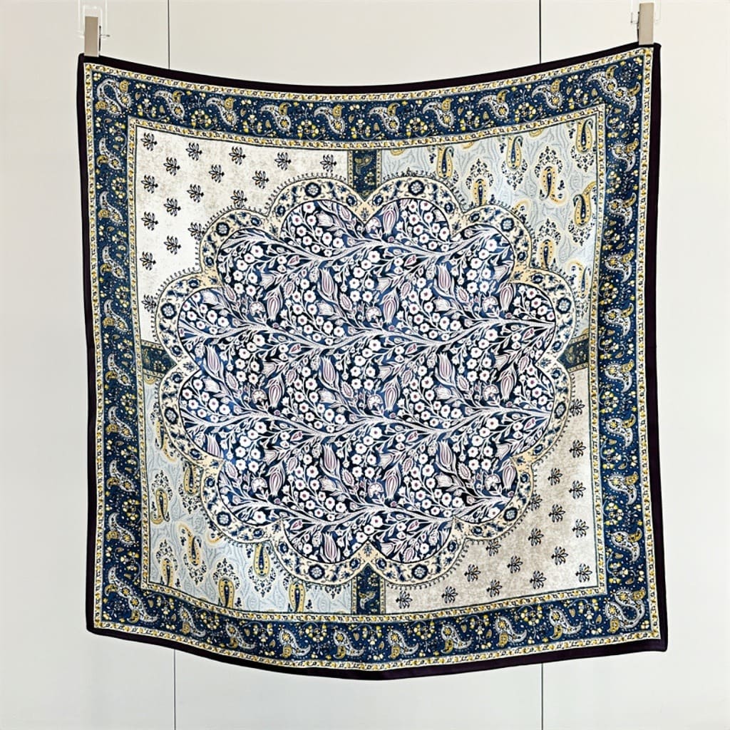 MaraSilk Pure Mulberry Silk Scarf - Square Crepe Satin MS446