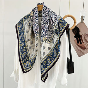 MaraSilk Pure Mulberry Silk Scarf - Square Crepe Satin MS446