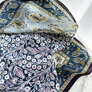 MaraSilk Pure Mulberry Silk Scarf - Square Crepe Satin MS446