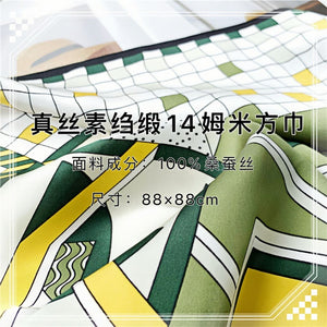 MaraSilk Pure Mulberry Silk Scarf - Square Crepe Satin MS447