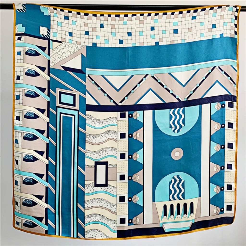 MaraSilk Pure Mulberry Silk Scarf - Square Crepe Satin MS447