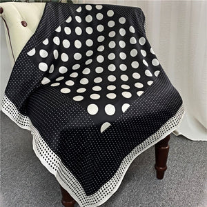 MaraSilk Pure Mulberry Silk Scarf - Square Crepe Satin MS448