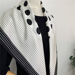 MaraSilk Pure Mulberry Silk Scarf - Square Crepe Satin MS448