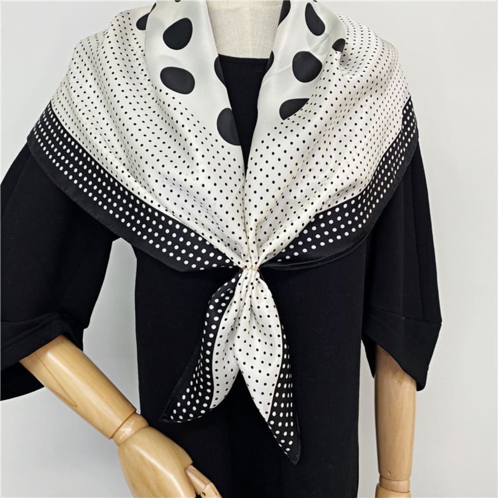 MaraSilk Pure Mulberry Silk Scarf - Square Crepe Satin MS448