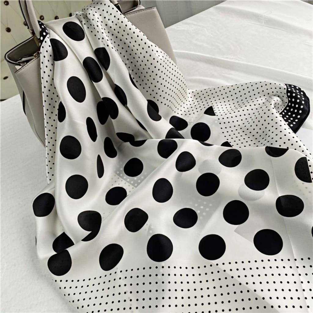 MaraSilk Pure Mulberry Silk Scarf - Square Crepe Satin MS448