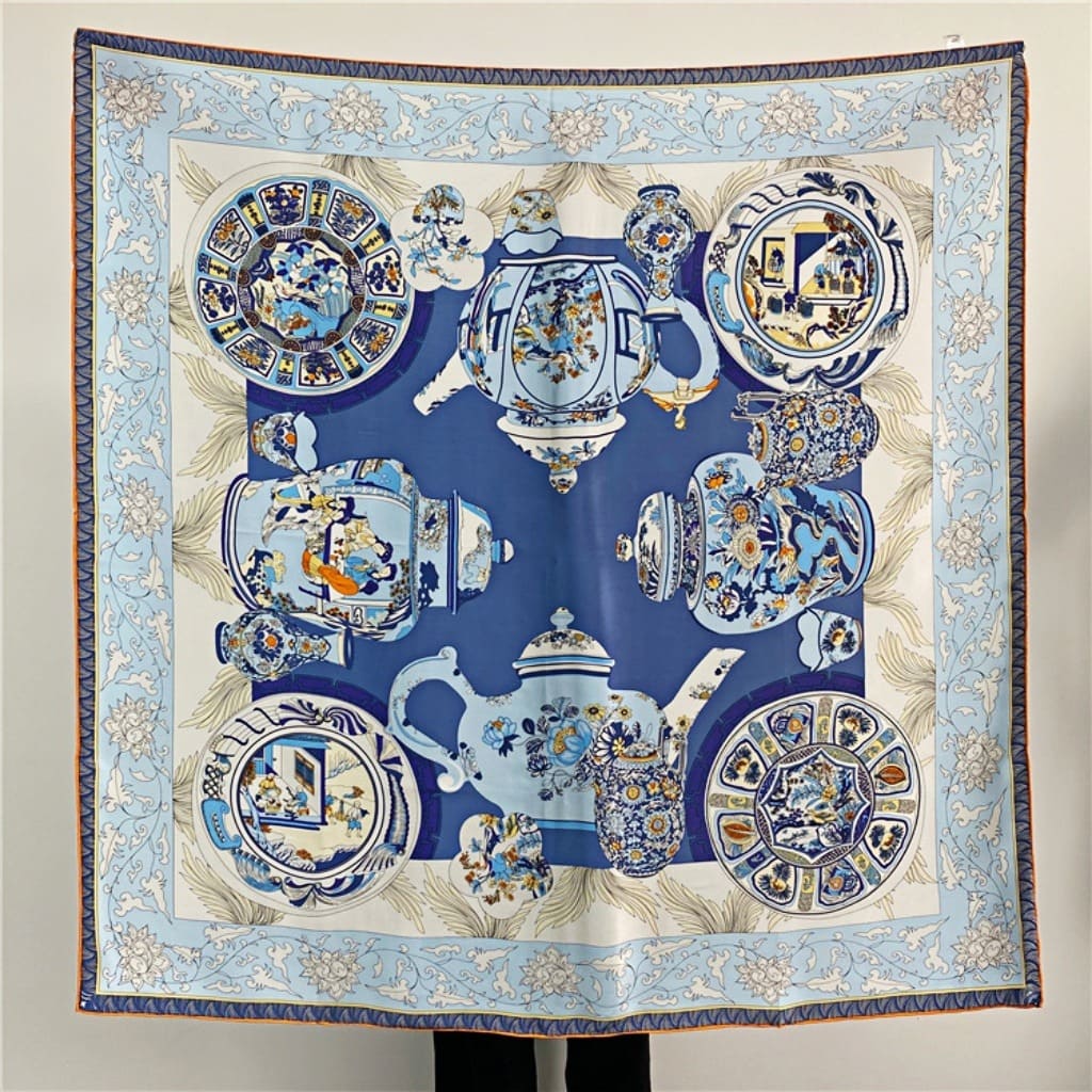 MaraSilk Pure Mulberry Silk Scarf - Square Crepe Satin MS449 41" x 41" MS44902