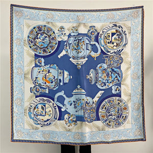 MaraSilk Pure Mulberry Silk Scarf - Square Crepe Satin MS449 41" x 41" MS44902