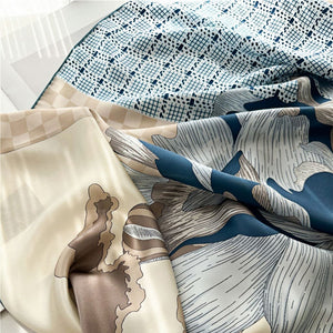 MaraSilk Pure Mulberry Silk Scarf - Square Crepe Satin MS451