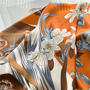 MaraSilk Pure Mulberry Silk Scarf - Square Crepe Satin MS451