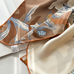 MaraSilk Pure Mulberry Silk Scarf - Square Crepe Satin MS451