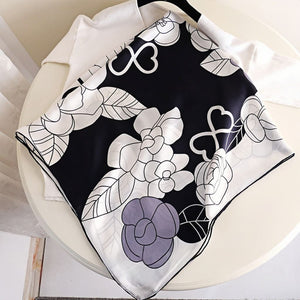 MaraSilk Pure Mulberry Silk Scarf - Square Crepe Satin MS452