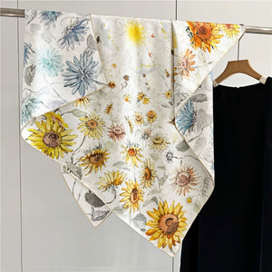 MaraSilk Pure Mulberry Silk Scarf - Square Jacquard MS453 41" x 41" MS45301