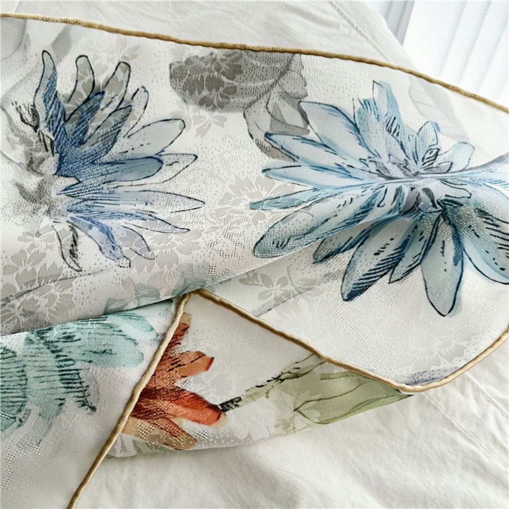 MaraSilk Pure Mulberry Silk Scarf - Square Jacquard MS453