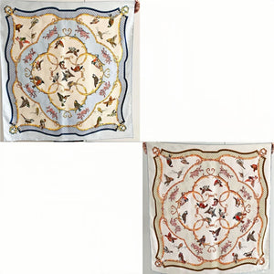 MaraSilk Pure Mulberry Silk Scarf - Square Jacquard MS453