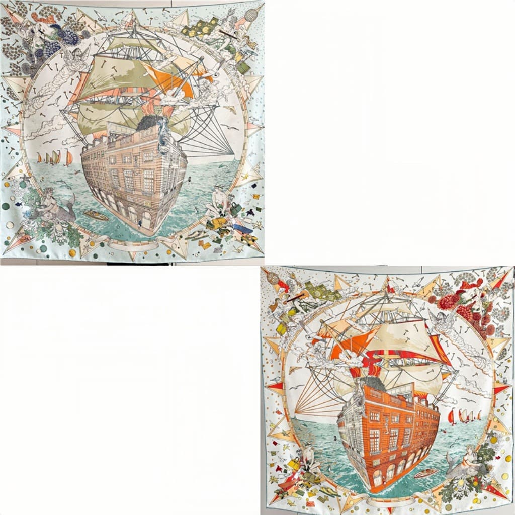 MaraSilk Pure Mulberry Silk Scarf - Square Jacquard MS453