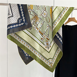 MaraSilk Pure Mulberry Silk Scarf - Square Jacquard MS453 41" x 41" MS45304