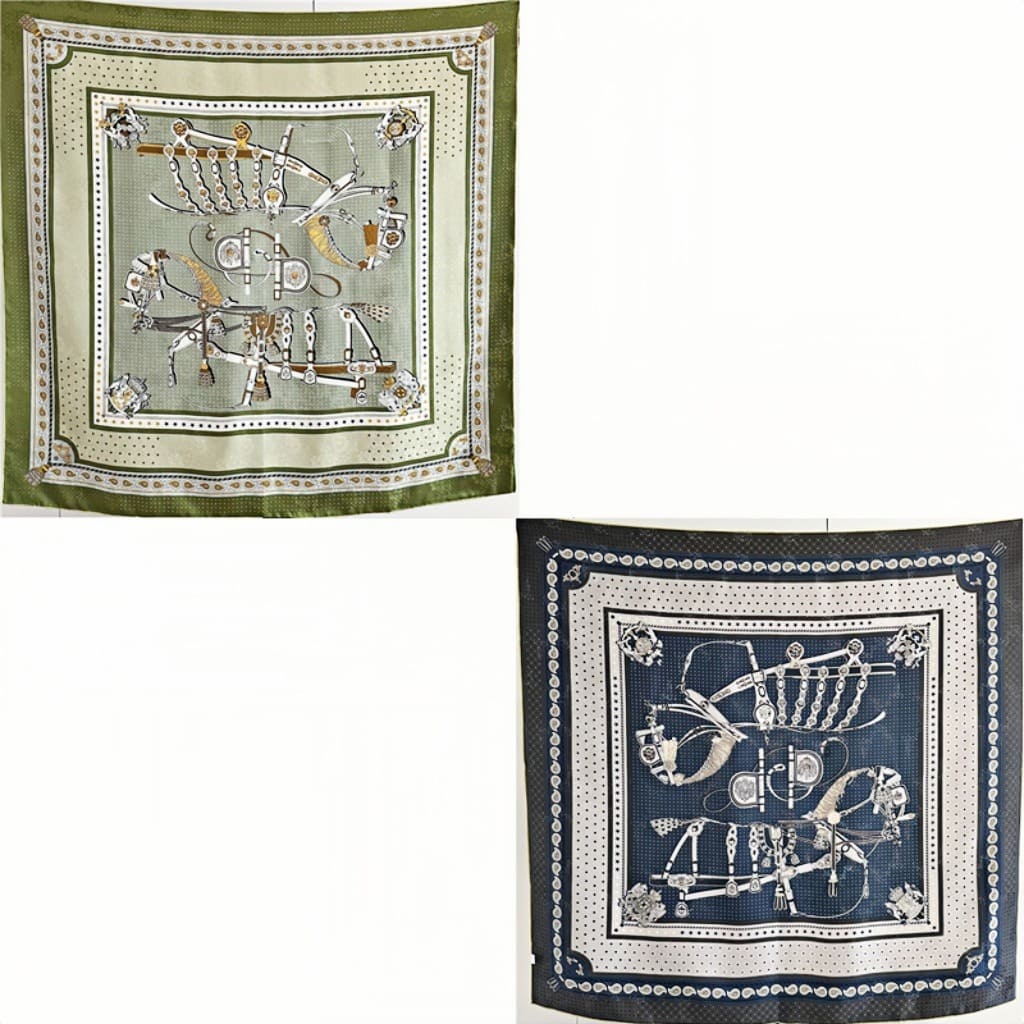 MaraSilk Pure Mulberry Silk Scarf - Square Jacquard MS453