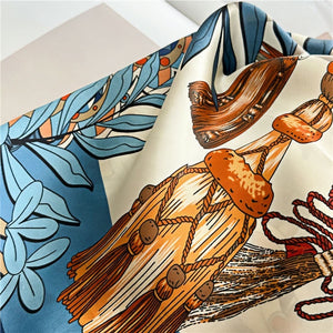 MaraSilk Pure Mulberry Silk Scarf - Square Crepe Satin MS454