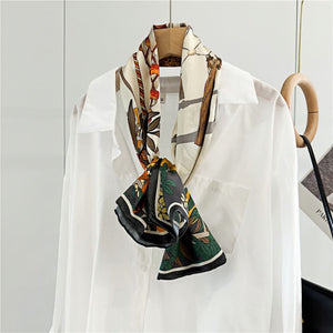 MaraSilk Pure Mulberry Silk Scarf - Square Crepe Satin MS454