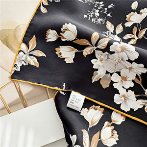 MaraSilk Pure Mulberry Silk Scarf - Square Crepe Satin MS455