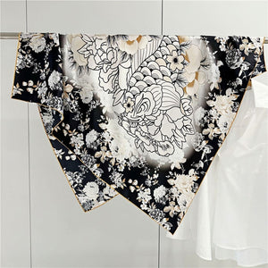 MaraSilk Pure Mulberry Silk Scarf - Square Crepe Satin MS455