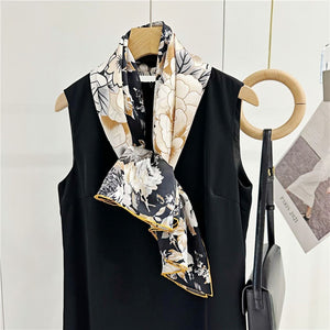 MaraSilk Pure Mulberry Silk Scarf - Square Crepe Satin MS455