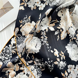 MaraSilk Pure Mulberry Silk Scarf - Square Crepe Satin MS455