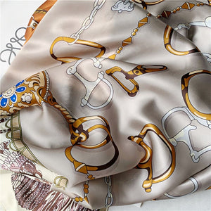 MaraSilk Pure Mulberry Silk Scarf - Square Crepe Satin MS456