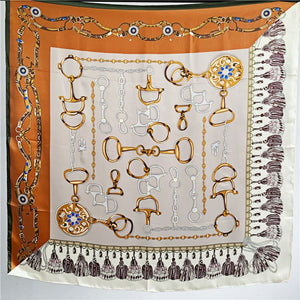 MaraSilk Pure Mulberry Silk Scarf - Square Crepe Satin MS456