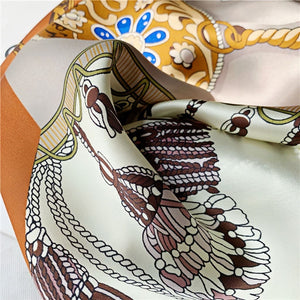 MaraSilk Pure Mulberry Silk Scarf - Square Crepe Satin MS456