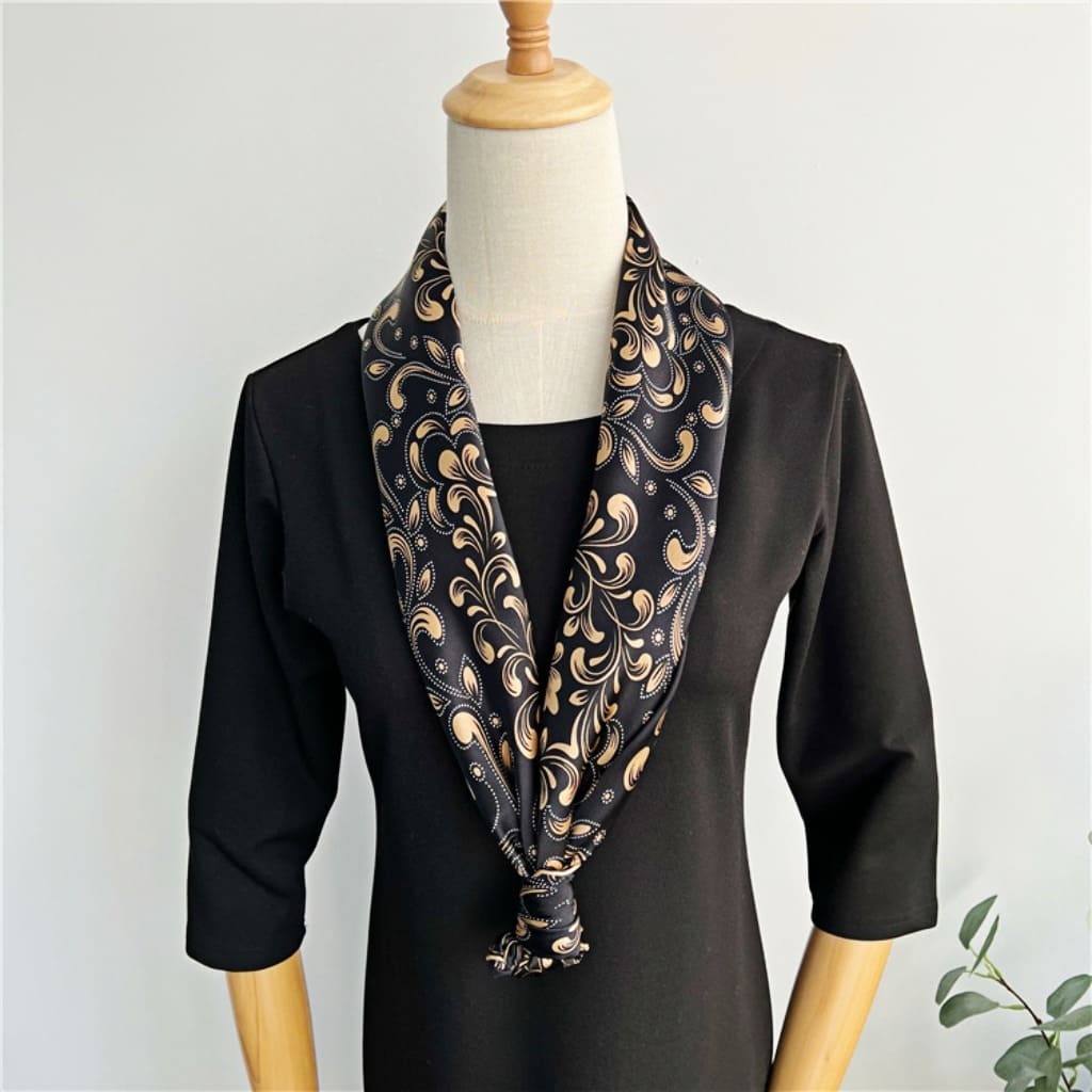 MaraSilk Pure Mulberry Silk Scarf - Square Crepe Satin MS457