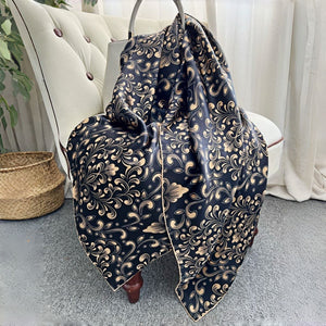 MaraSilk Pure Mulberry Silk Scarf - Square Crepe Satin MS457